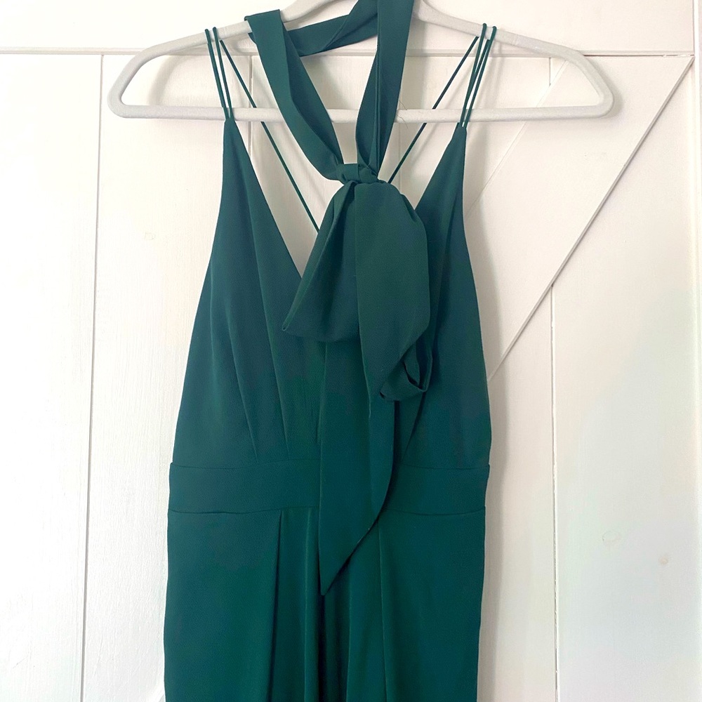 Green full length jumpsuit